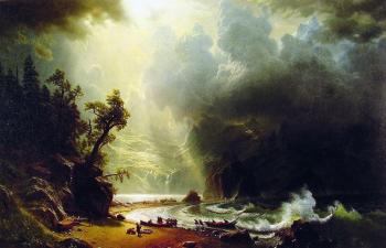 Albert Bierstadt : Pugest Sount on the Pacific Coast